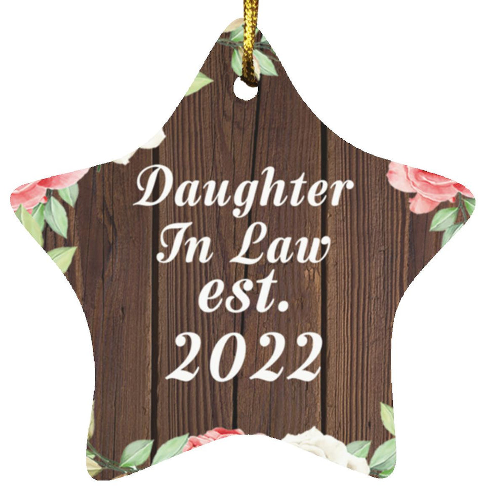 Daughter In Law Established Est. 2022 - Star Ornament A