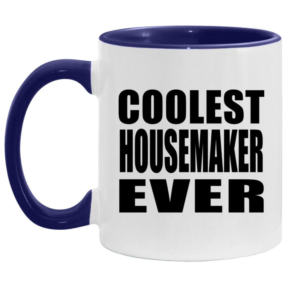 Coolest Housemaker Ever - 11oz Accent Mug Purple