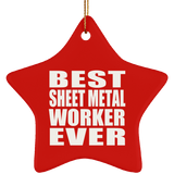 Best Sheet Metal Worker Ever - Star Ornament