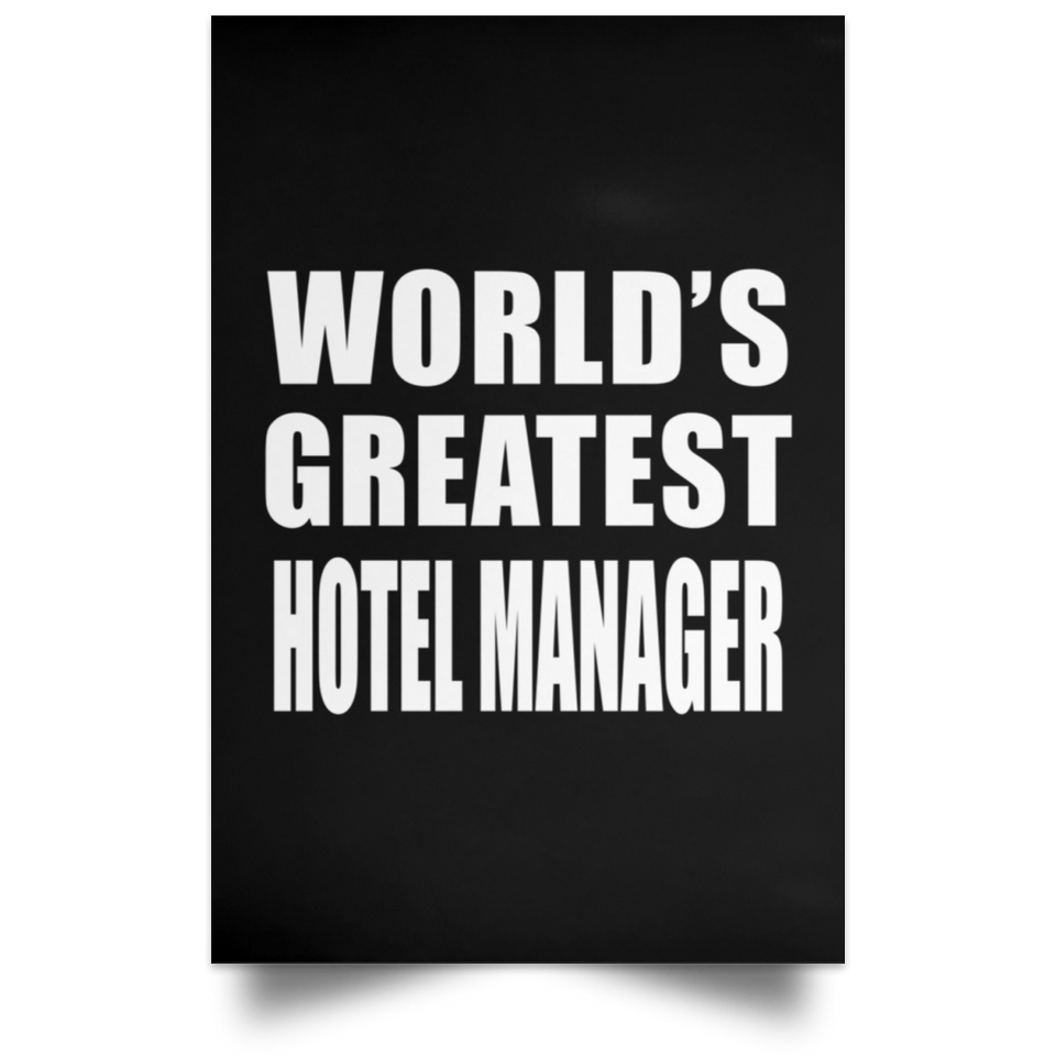 World's Greatest Hotel Manager - Poster Portrait
