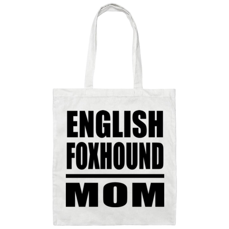 English Foxhound Mom - Tote Bag White