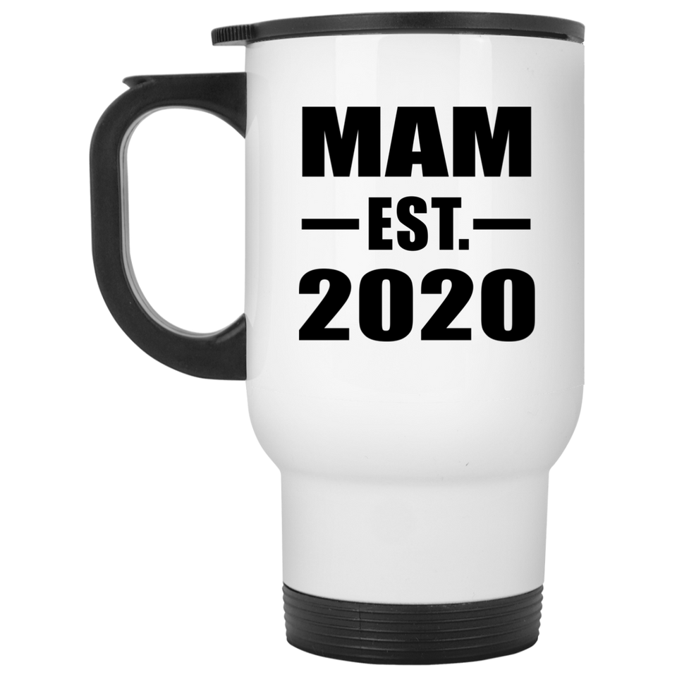 Mam Established EST. 2020 - White Travel Mug