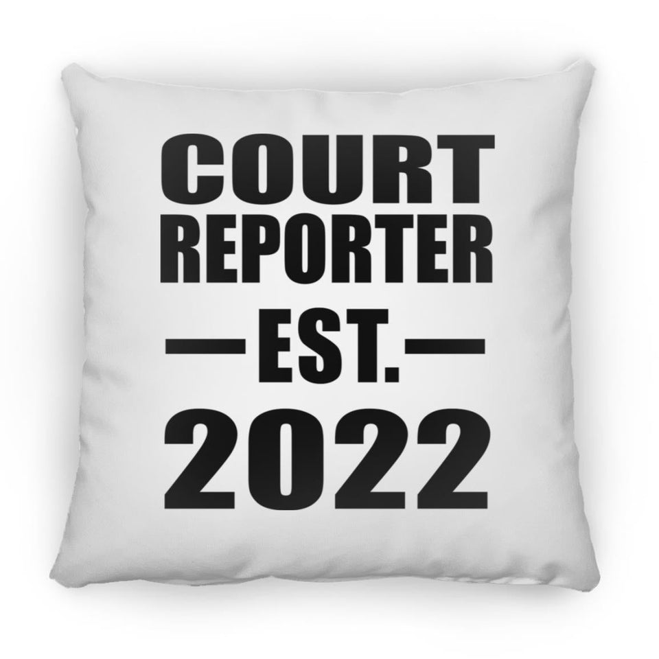 Court Reporter Established EST. 2022 - Throw Pillow
