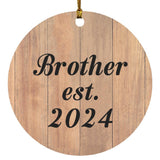 Brother Established EST. 2024 - Circle Ornament C