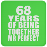 68th Anniversary 68 Years Of Being Mr Perfect - Drink Coaster
