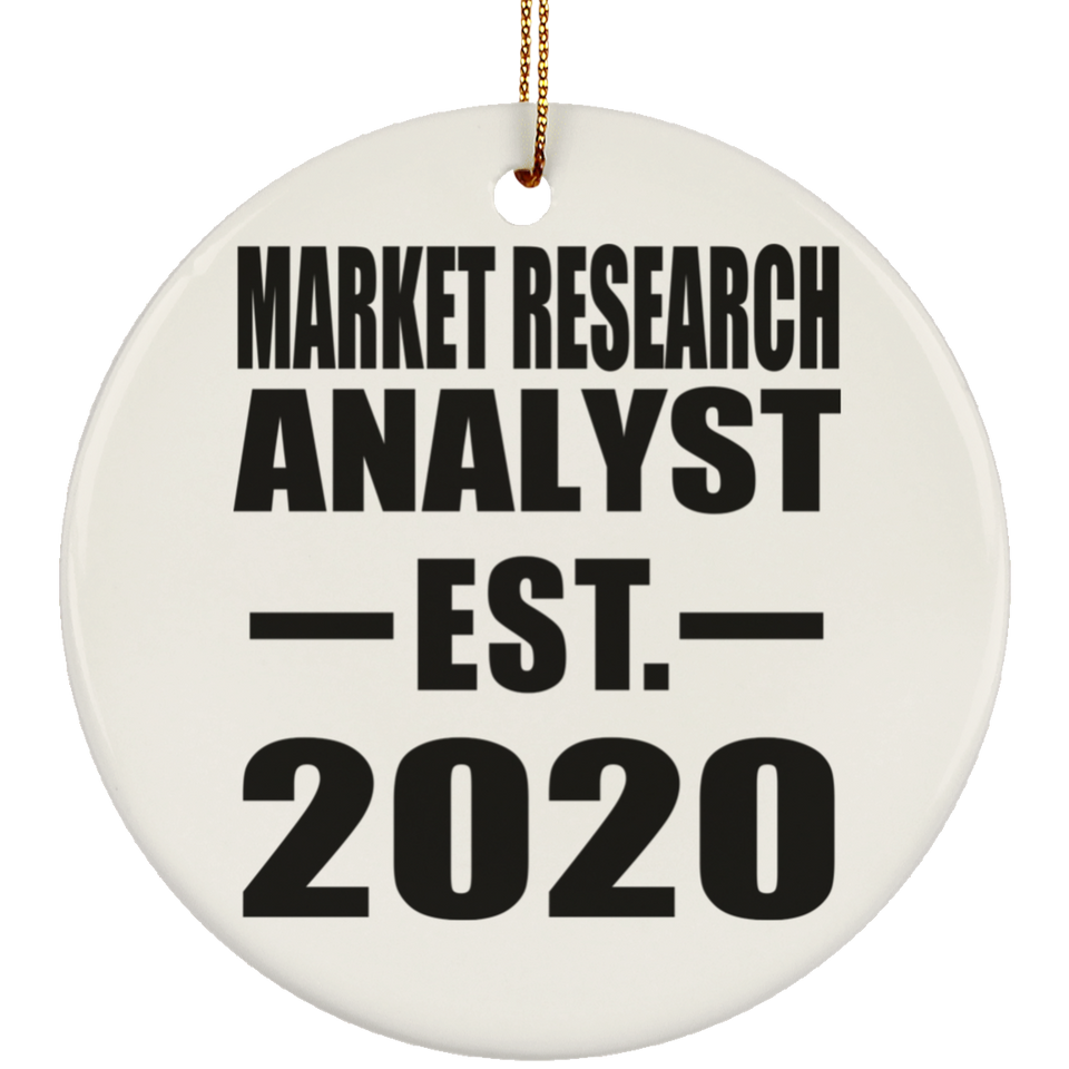 Market Research Analyst Established EST. 2020 - Circle Ornament