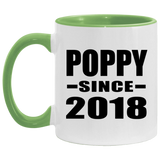 Poppy Since 2018 - 11oz Accent Mug Green