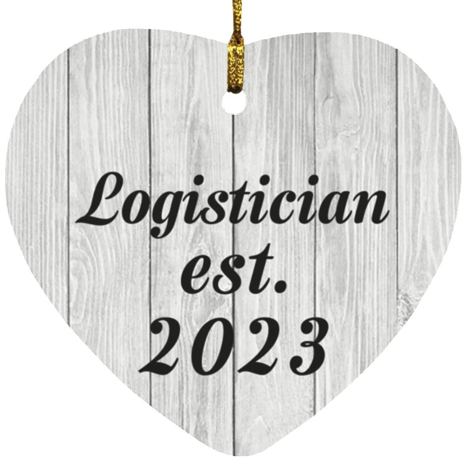 Logistician Established Est. 2023 - Heart Ornament F