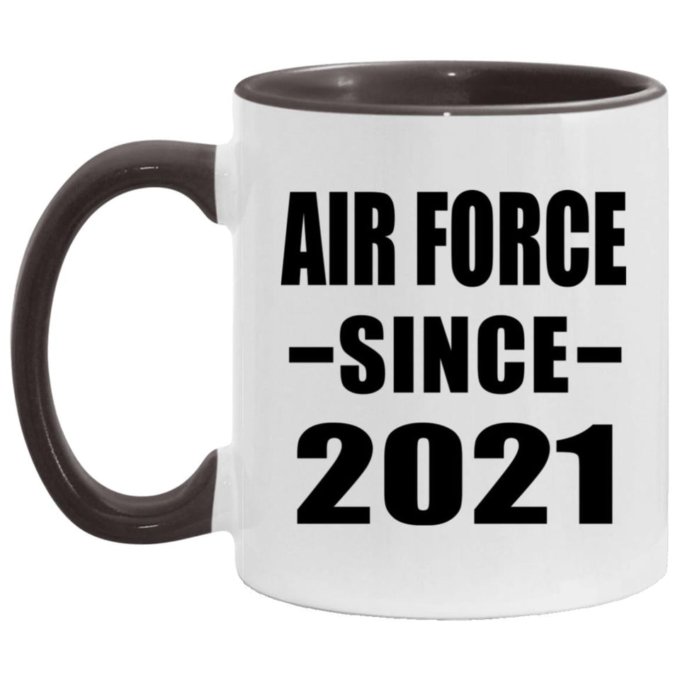 Air Force Since 2021 - 11oz Accent Mug Black