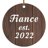 Fiance Established EST. 2022 - Circle Ornament D