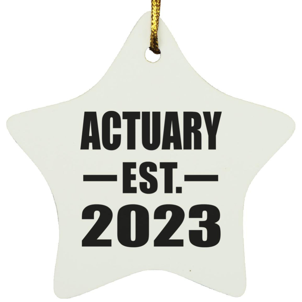 Actuary Established EST. 2023 - Star Ornament