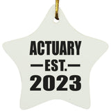 Actuary Established EST. 2023 - Star Ornament