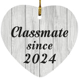 Classmate Since 2024 - Heart Ornament F
