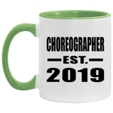 Choreographer Established EST. 2019 - 11oz Accent Mug Green