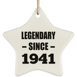 83rd Birthday Legendary Since 1941 - Star Ornament