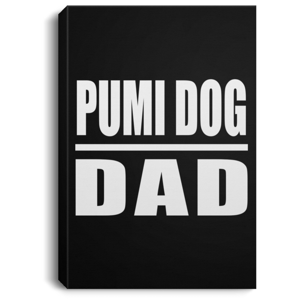 Pumi Dog Dad - Canvas Portrait