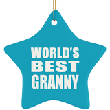 World's Best Granny - Star Ornament