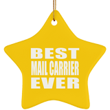 Best Mail Carrier Ever - Star Ornament