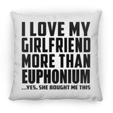 I Love My Girlfriend More Than Euphonium - Throw Pillow
