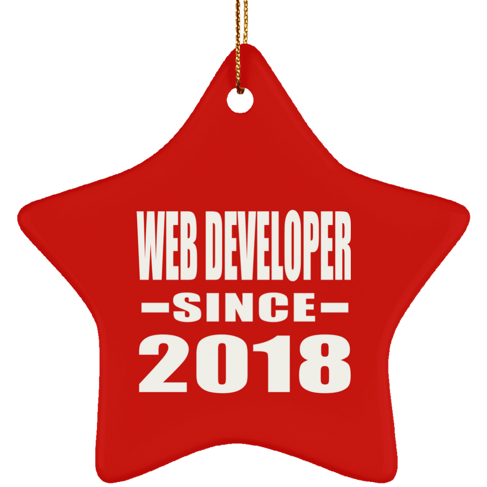 Web Developer Since 2018 - Star Ornament