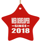 Web Developer Since 2018 - Star Ornament