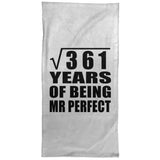 19th Anniversary Square Root of 361 Years of Mr Perfect - Hand Towel