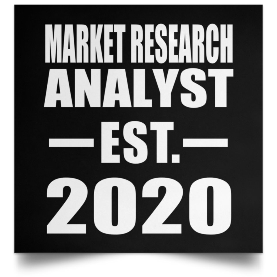 Market Research Analyst Established EST. 2020 - Poster Square