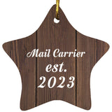Mail Carrier Established Est. 2023 - Star Ornament D