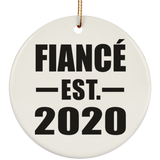 Fiance Established EST. 2020 - Circle Ornament