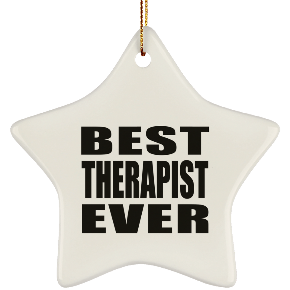 Best Therapist Ever - Star Ornament