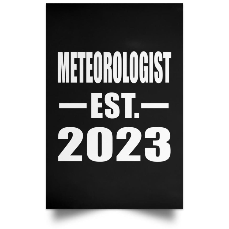 Meteorologist Established EST. 2023 - Poster Portrait