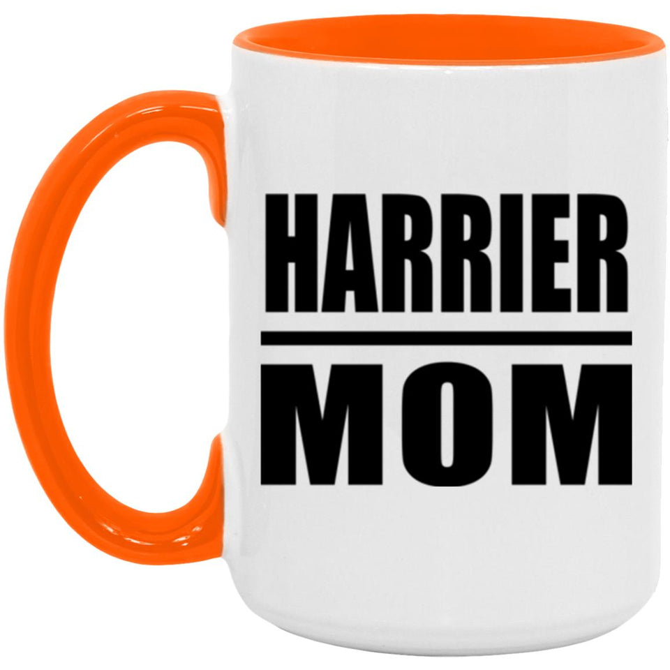 Harrier Mom - 15oz Accent Mug Orange