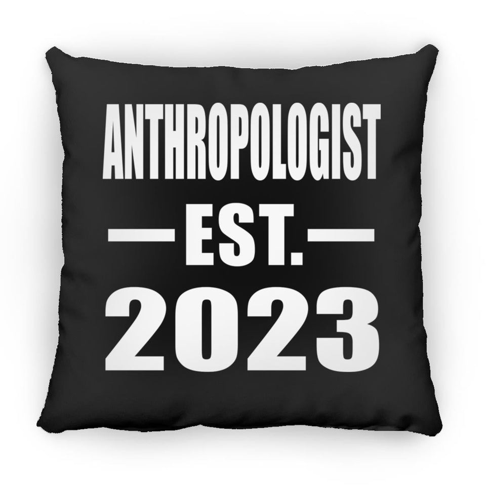 Anthropologist Established EST. 2023 - Throw Pillow Black