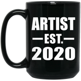Artist Established EST. 2020 - 15oz Coffee Mug Black