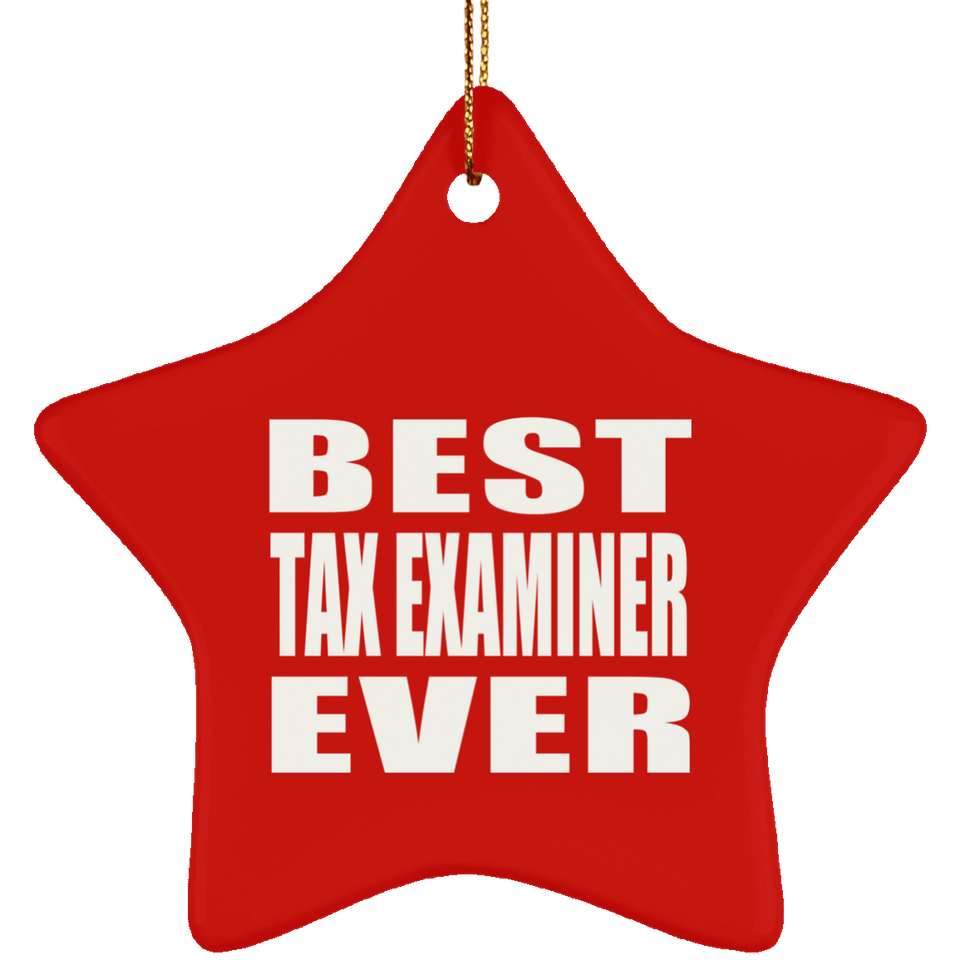 Best Tax Examiner Ever - Star Ornament