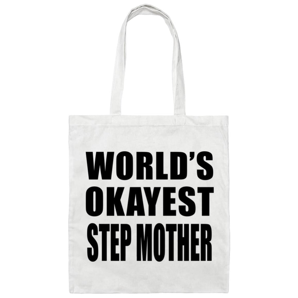 World's Okayest Step Mother - Tote Bag White