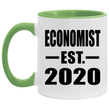 Economist Established EST. 2020 - 11oz Accent Mug Green