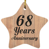 68th Anniversary 68 Years Anniversary - Star Ornament C