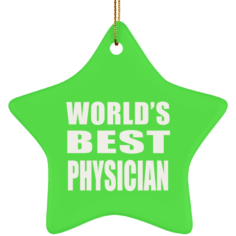 World's Best Physician - Star Ornament
