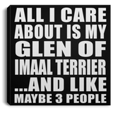 All I Care About Is My Glen Of Imaal Terrier - Canvas Square