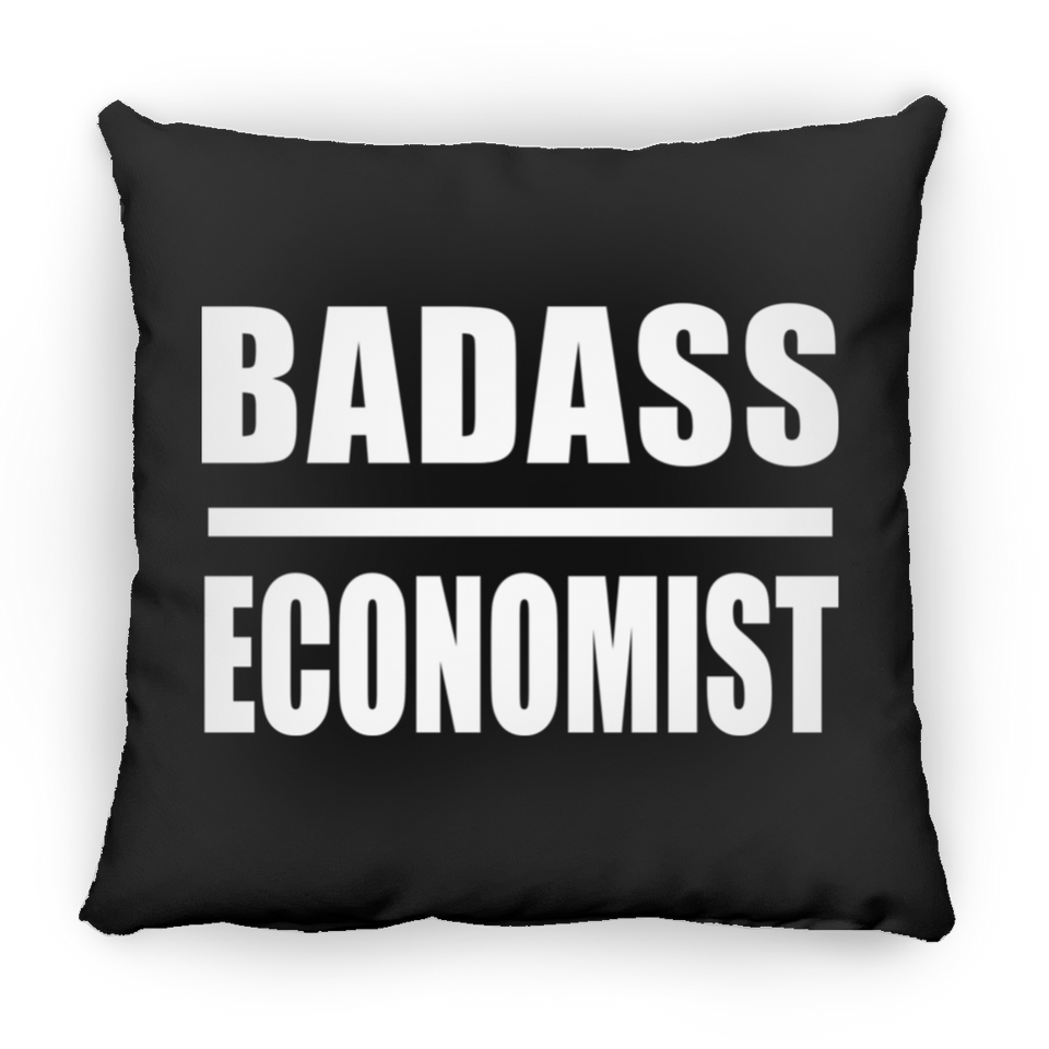 Badass Economist - Throw Pillow Black