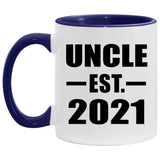 Uncle Established Est. 2021 - 11oz Accent Mug Purple