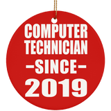 Computer Technician Since 2019 - Circle Ornament