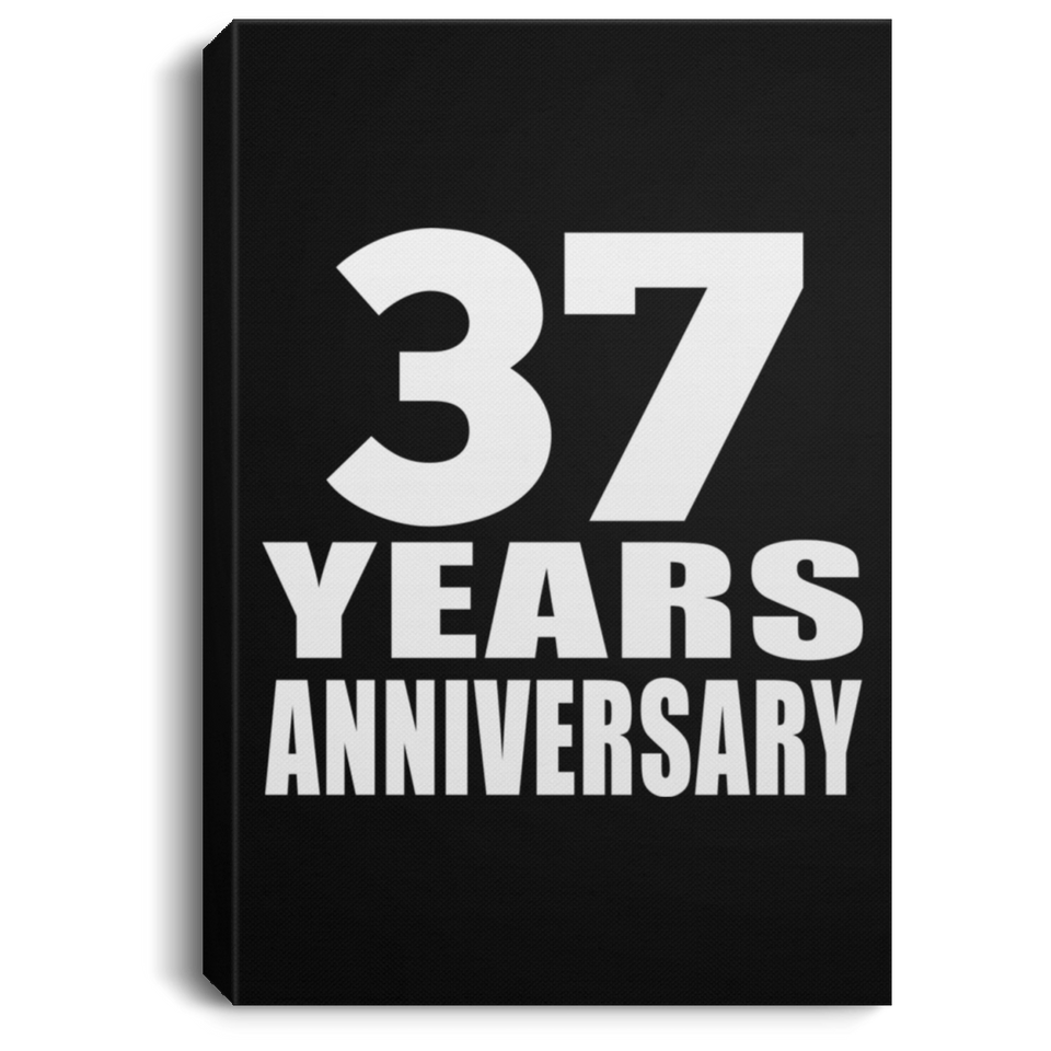 37th Anniversary 37 Years Anniversary - Canvas Portrait