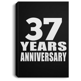 37th Anniversary 37 Years Anniversary - Canvas Portrait