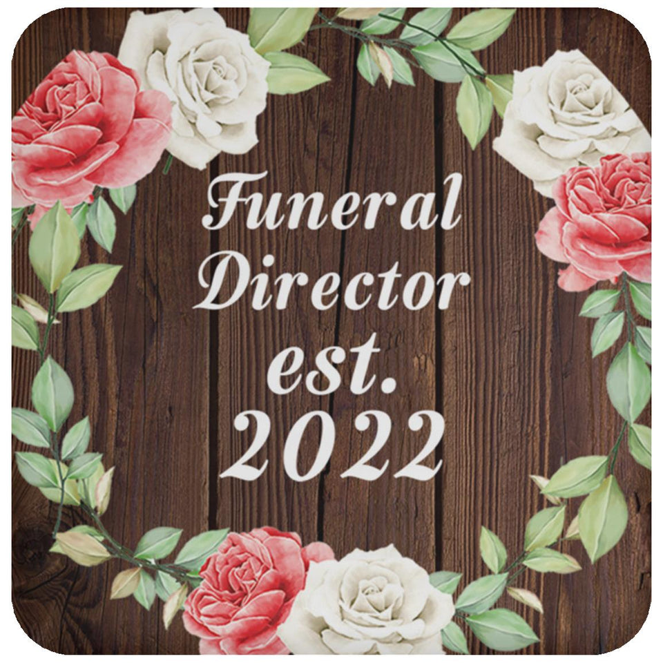 Funeral Director Established Est. 2022 - Drink Coaster A