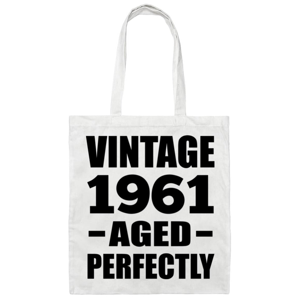 63rd Birthday Vintage 1961 Aged Perfectly - Tote Bag White