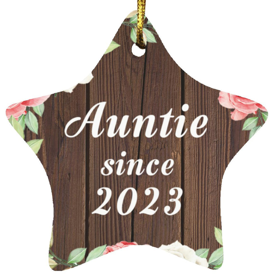 Auntie Since 2023 - Star Ornament A