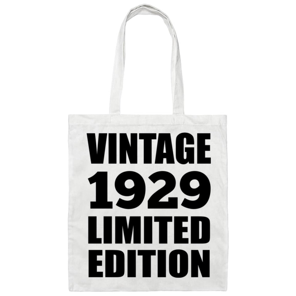 95th Birthday Vintage 1929 Limited Edition - Tote Bag White