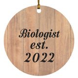 Biologist Established Est. 2022 - Circle Ornament C